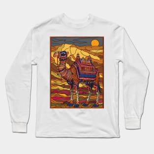 Beautiful decorated rajasthani cultural camel Long Sleeve T-Shirt